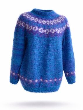 Icelandic Design vintage mohair fair isle sweater